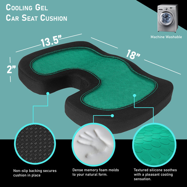 FH Group Ergonomic Gel Car Seat Cushion & Reviews Wayfair